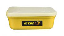 FTM Baitbox 1 liter Geel vierkant
