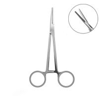 Delphin Straight Forceps 15cm