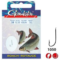 Gamakatsu Roach onderlijnen haak 16/ 0,10 mm 45 cm