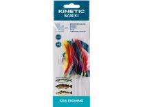 Kinetic sabiki rooster tail rig