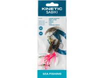 Kinetic Sabiki Loaded Shadtail skirt UV Silver Glitter #3/0