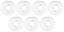 Omura Tungsten kralen GLEUF gat Wit 3,3 mm