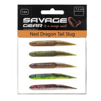 Savage Gear Ned Dragon Tail Slug 10cm Dark Water Mix