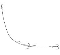 Dood Aas Takel dubbele dreg 45cm