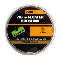 Fox Zig And Floater Hooklink Trans Khaki 100M 0.30 mm 15 lbs