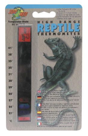 High range reptile thermometer top