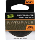 Fox Naturals Braided Leader Shock & Snag Leader 40lb Onderlijn