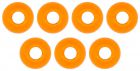 Omura Tungsten kralen GLEUF gat Oranje 3,8 mm